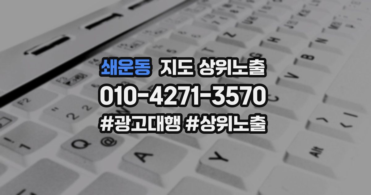 쇄운동 지도 상위 노출