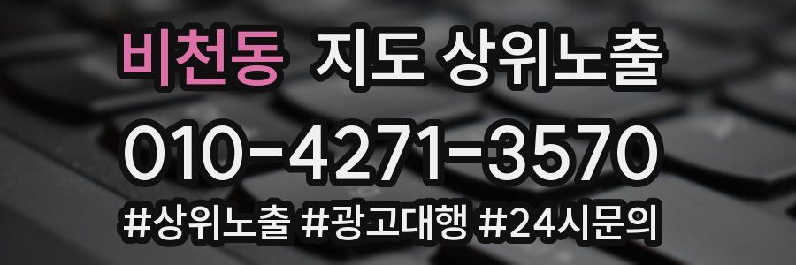 비천동 지도 상위 노출