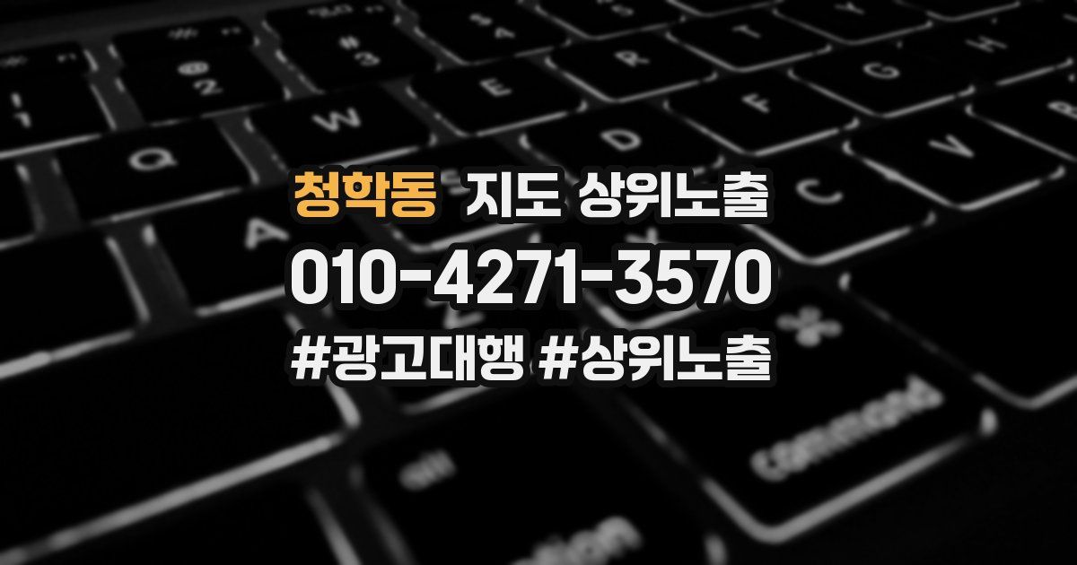 청학동 지도 상위 노출