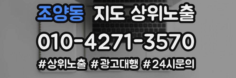 조양동 지도 상위 노출