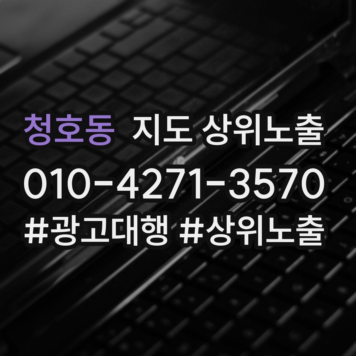 청호동 지도 상위 노출