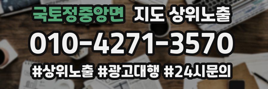 국토정중앙면 지도 상위 노출