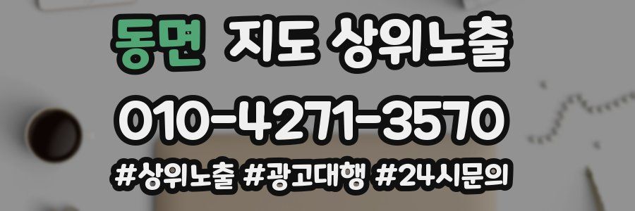 동면 지도 상위 노출