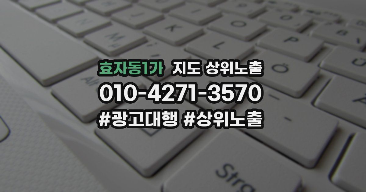 효자동1가 지도 상위 노출