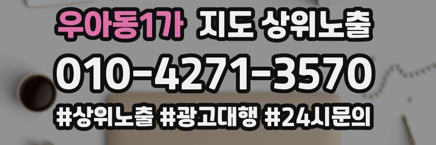 우아동1가 지도 상위 노출