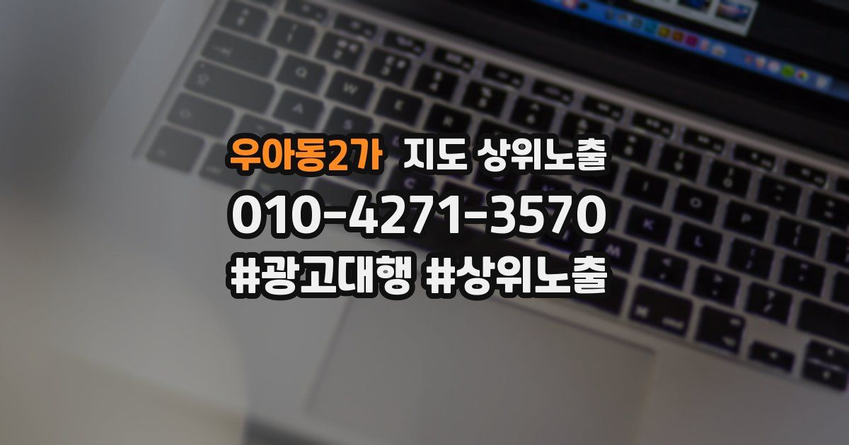 우아동2가 지도 상위 노출