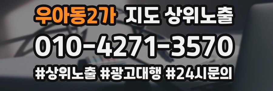 우아동2가 지도 상위 노출