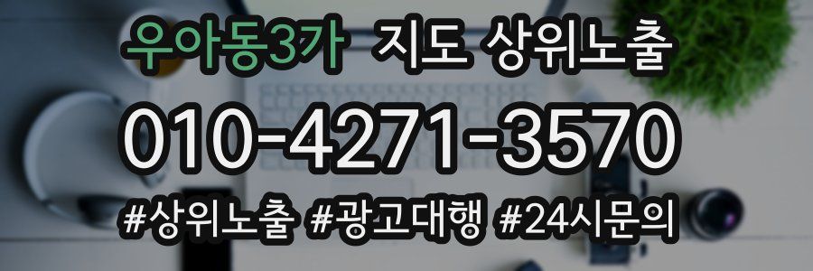 우아동3가 지도 상위 노출