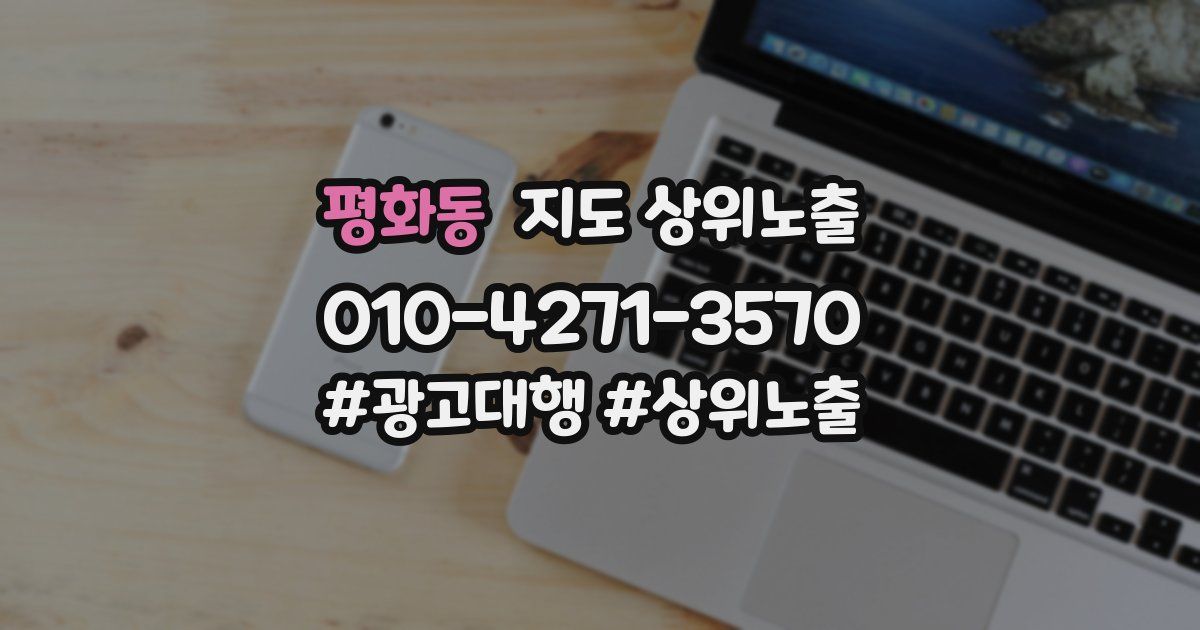 평화동 지도 상위 노출
