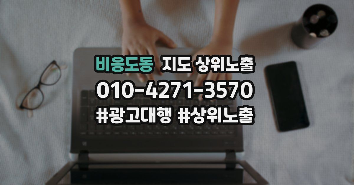 비응도동 지도 상위 노출
