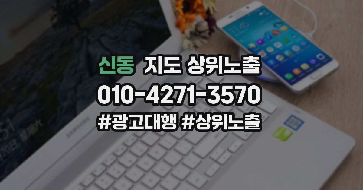 신동 지도 상위 노출