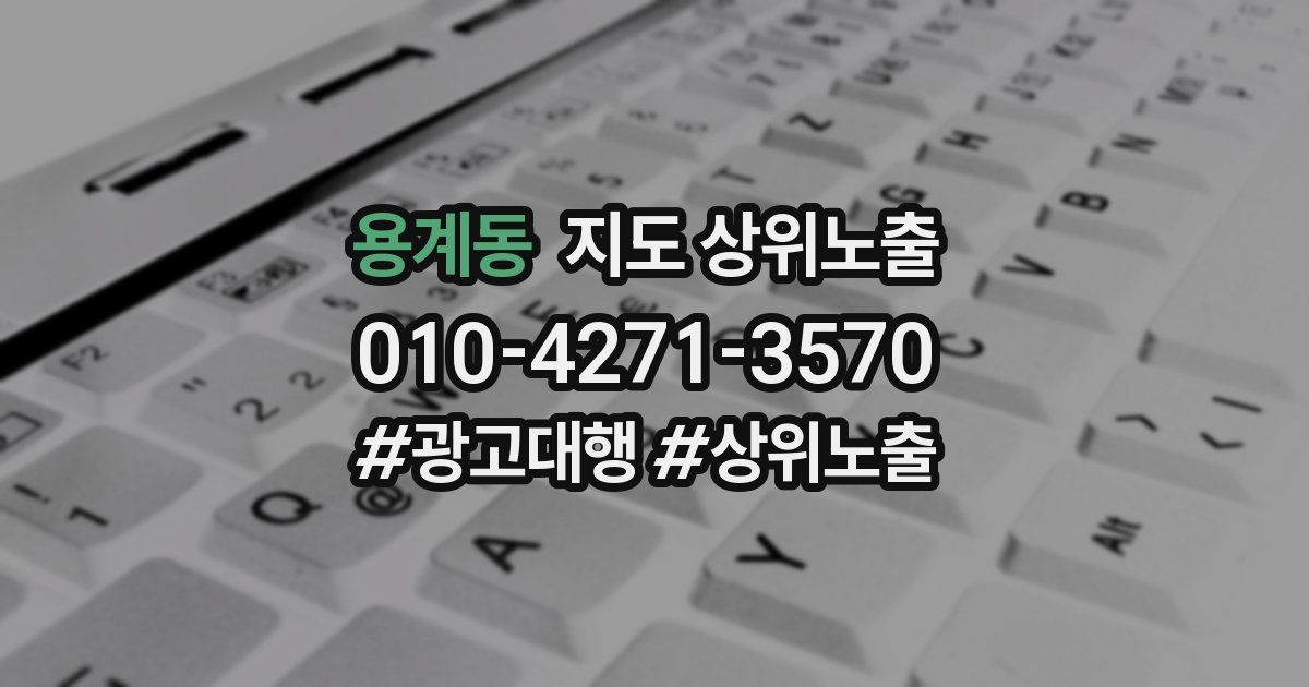 용계동 지도 상위 노출