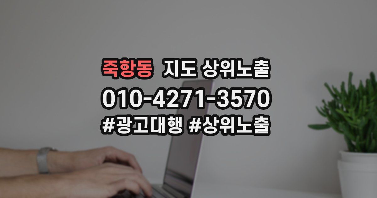 죽항동 지도 상위 노출