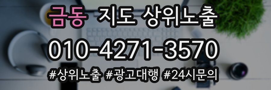 금동 지도 상위 노출