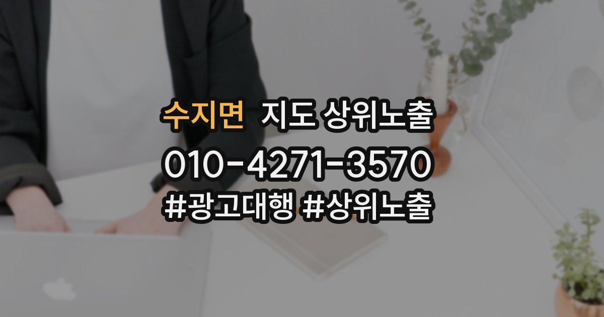 수지면 지도 상위 노출