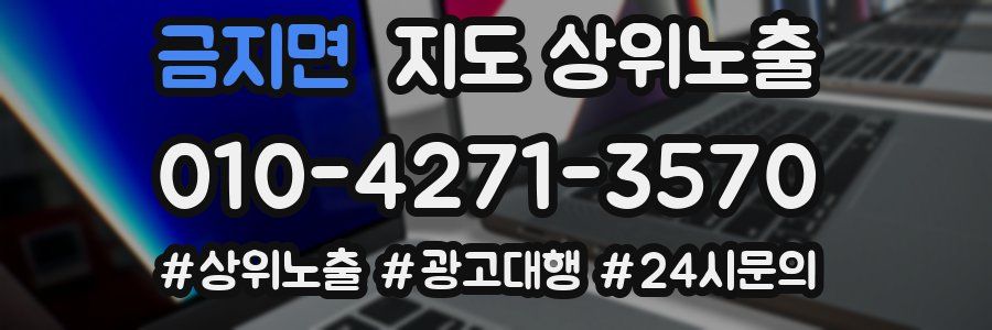 금지면 지도 상위 노출