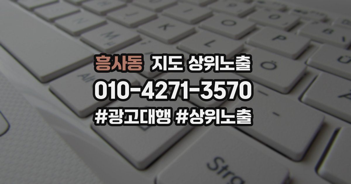 흥사동 지도 상위 노출