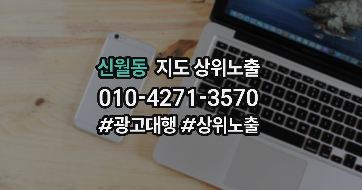신월동 지도 상위 노출