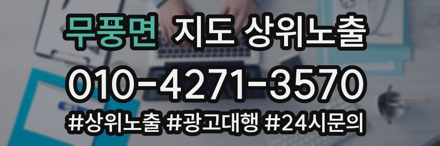 무풍면 지도 상위 노출