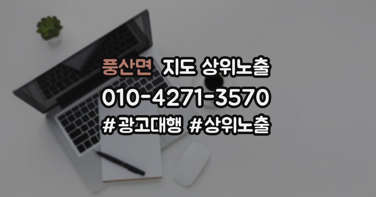 풍산면 지도 상위 노출