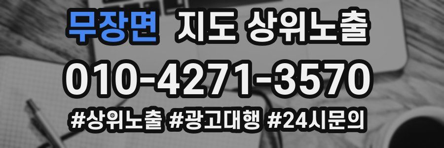 무장면 지도 상위 노출