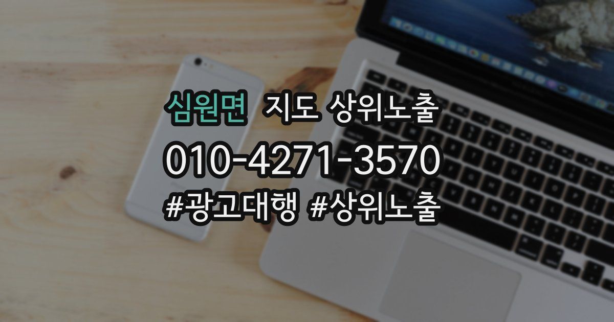 심원면 지도 상위 노출
