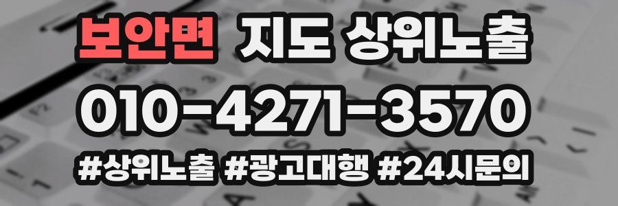 보안면 지도 상위 노출