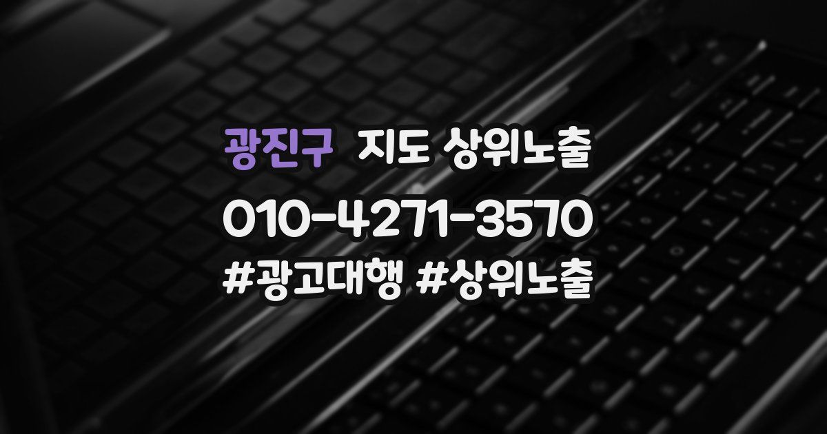 광진구 지도 상위 노출