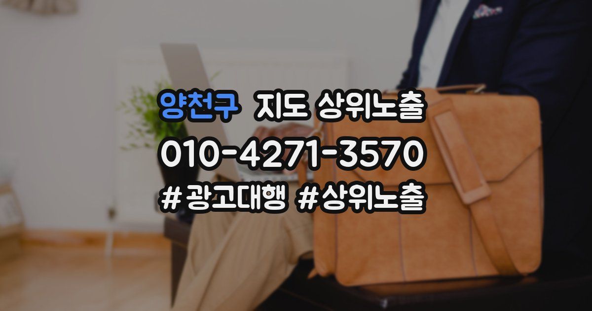 양천구 지도 상위 노출