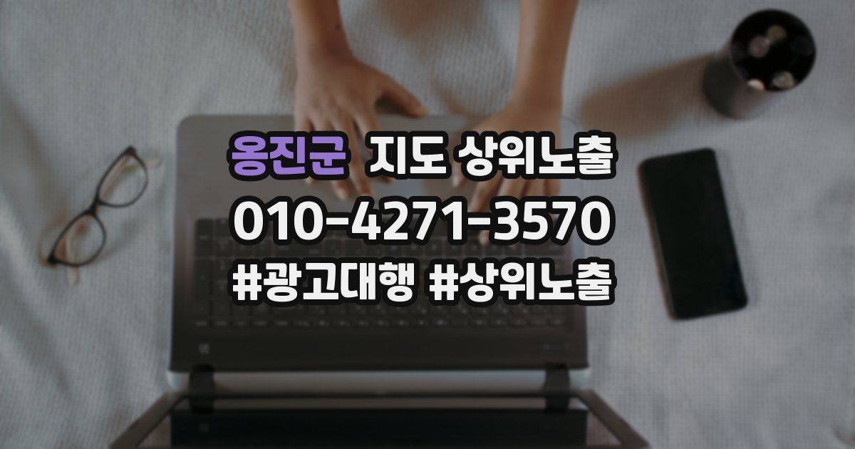 옹진군 지도 상위 노출