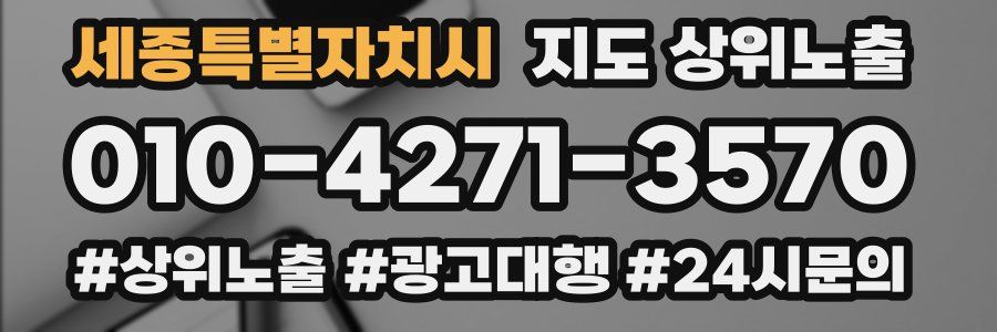 세종특별자치시 지도 상위 노출