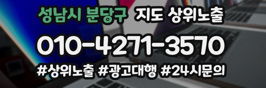 성남시 분당구 지도 상위 노출