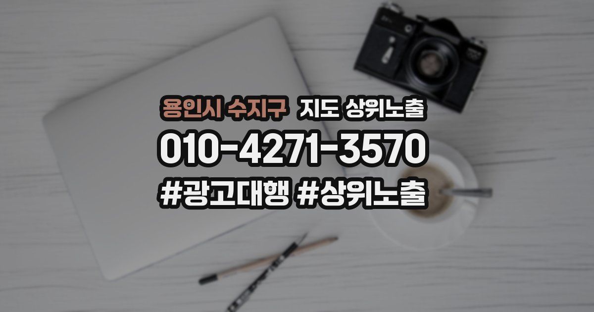 용인시 수지구 지도 상위 노출