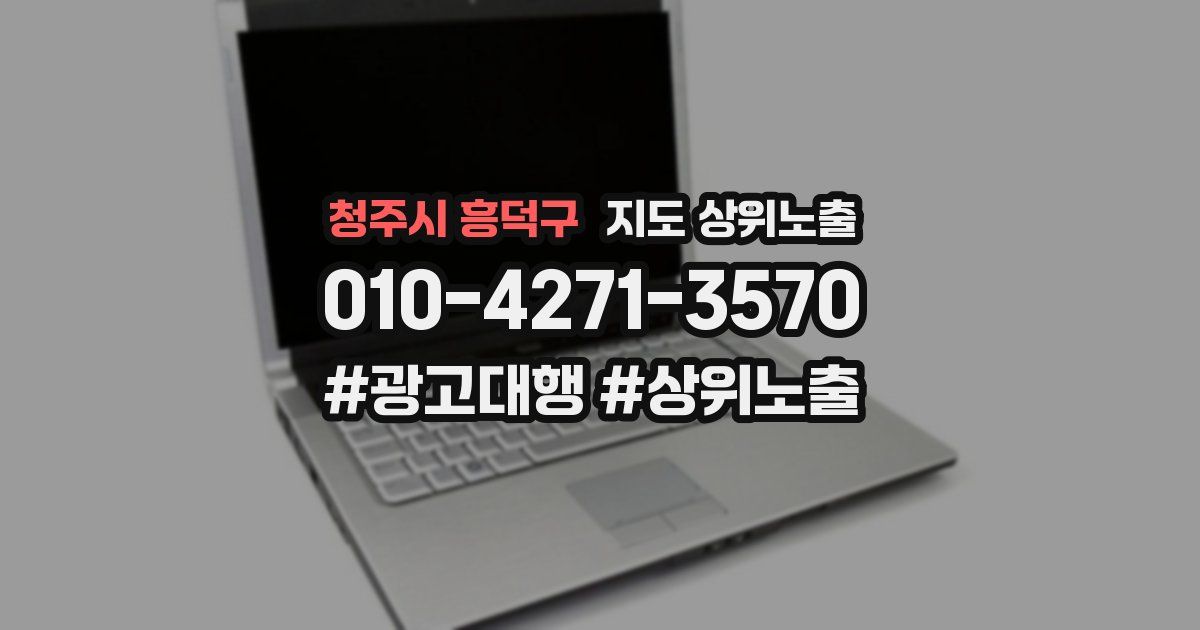 청주시 흥덕구 지도 상위 노출