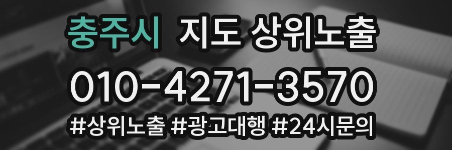 충주시 지도 상위 노출
