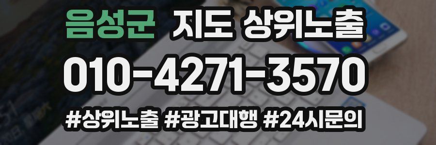 음성군 지도 상위 노출