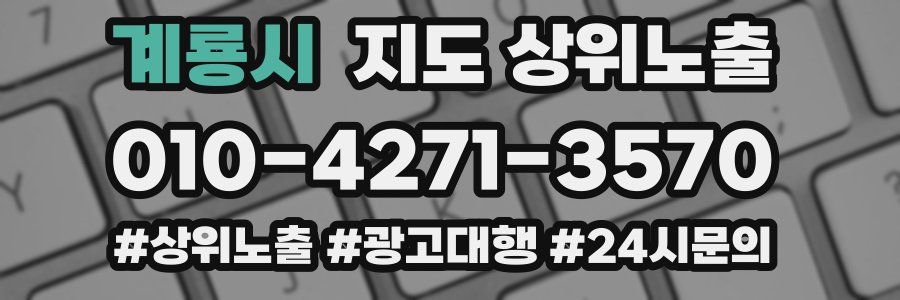 계룡시 지도 상위 노출