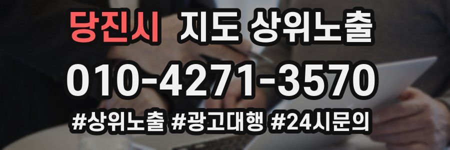 당진시 지도 상위 노출
