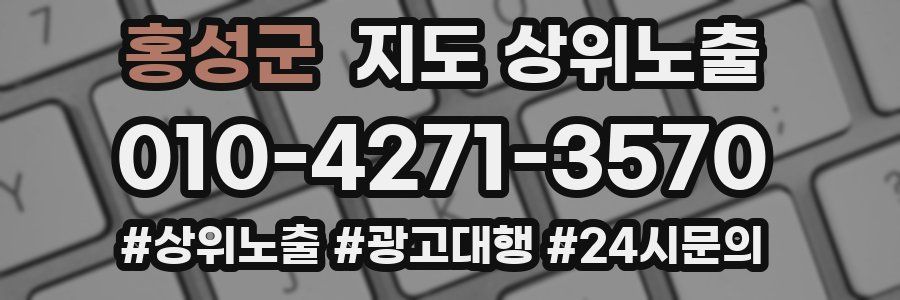 홍성군 지도 상위 노출