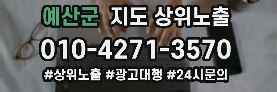 예산군 지도 상위 노출