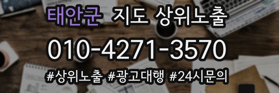 태안군 지도 상위 노출