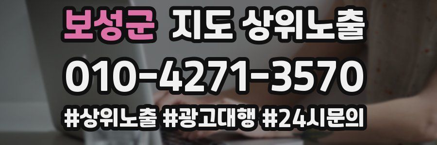 보성군 지도 상위 노출