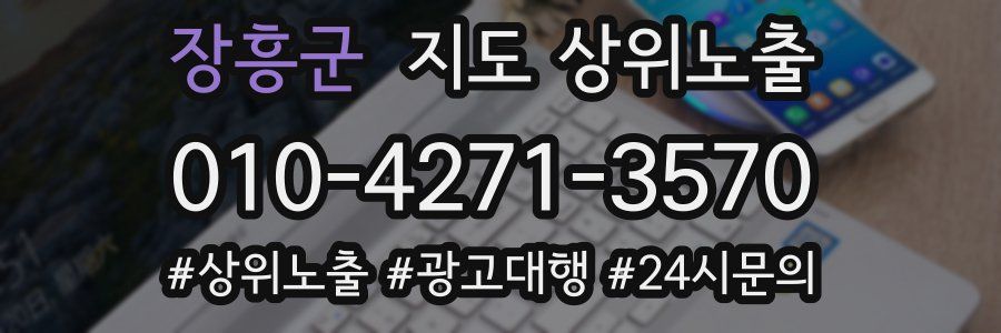 장흥군 지도 상위 노출
