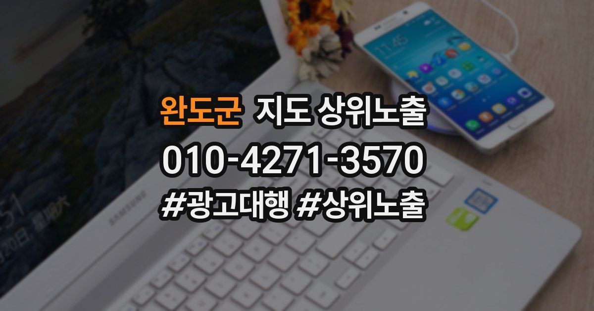 완도군 지도 상위 노출