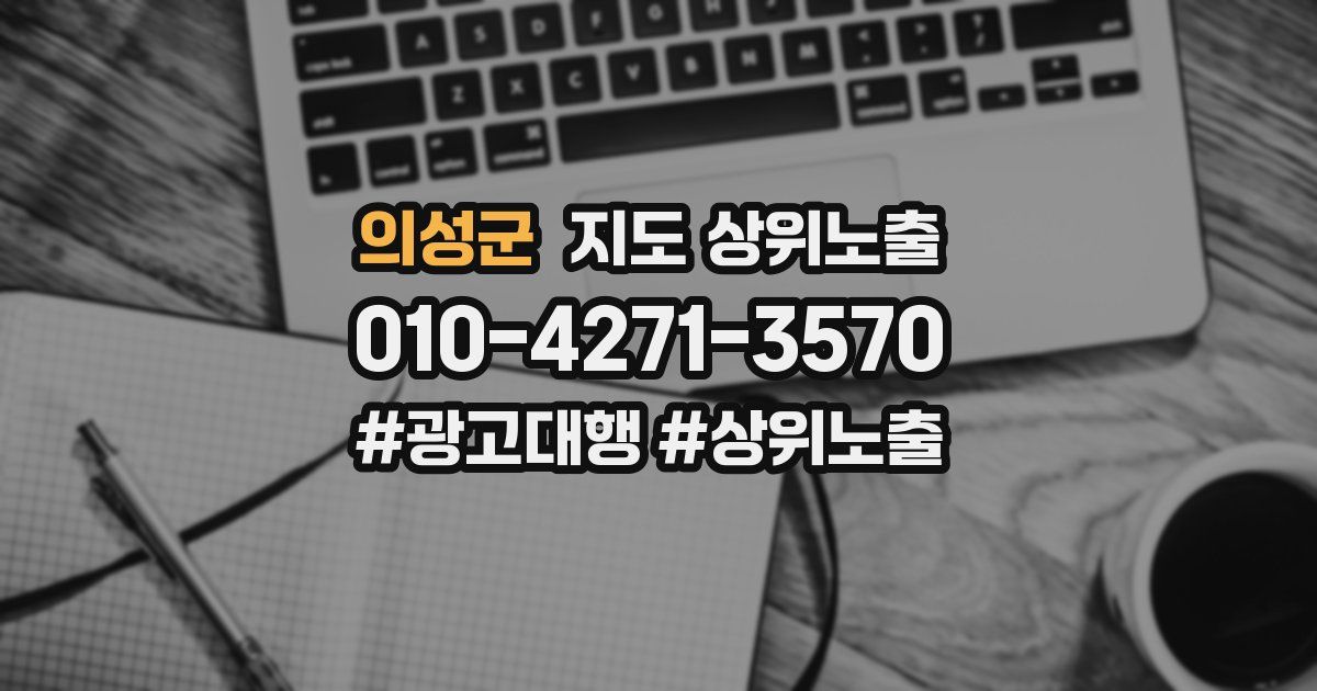 의성군 지도 상위 노출