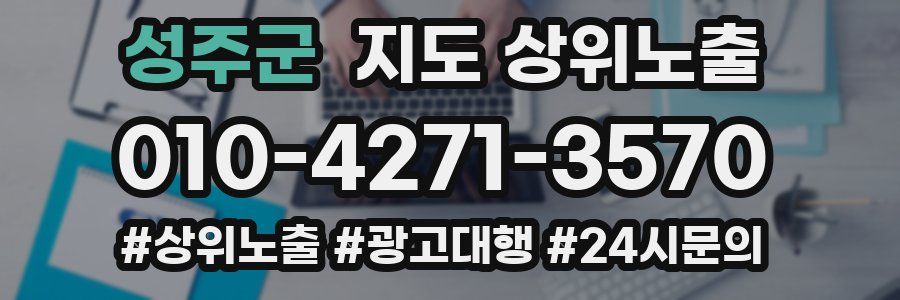 성주군 지도 상위 노출