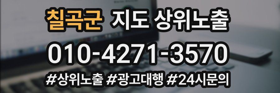 칠곡군 지도 상위 노출