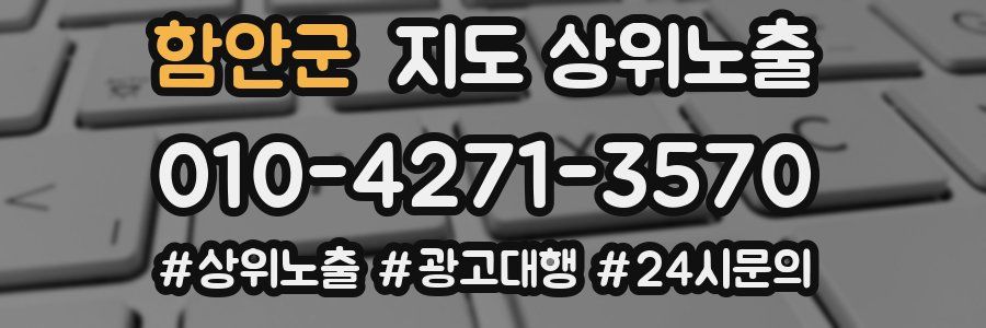 함안군 지도 상위 노출