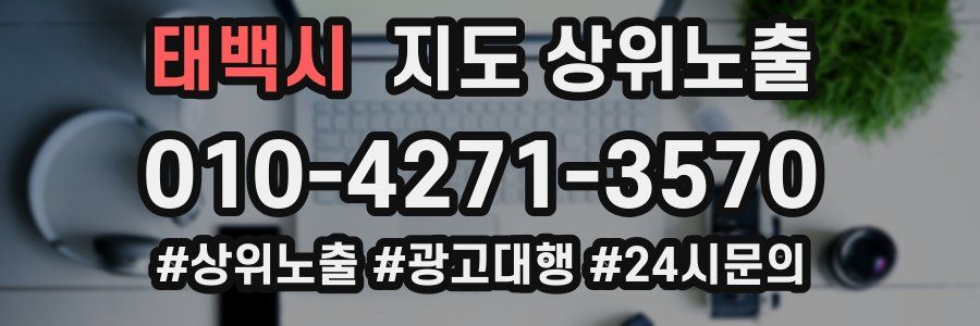 태백시 지도 상위 노출