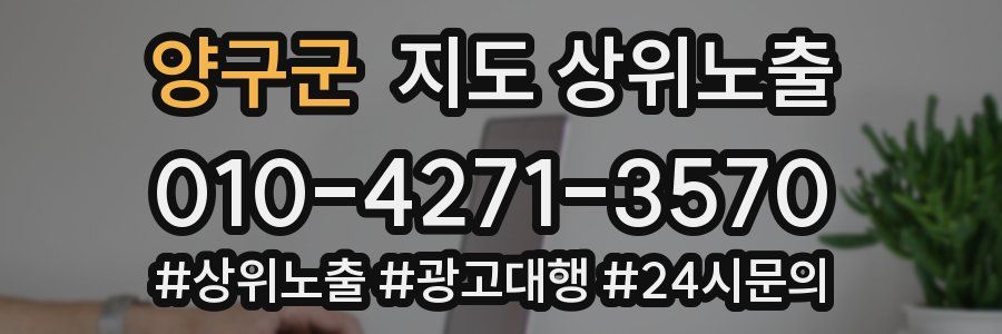 양구군 지도 상위 노출